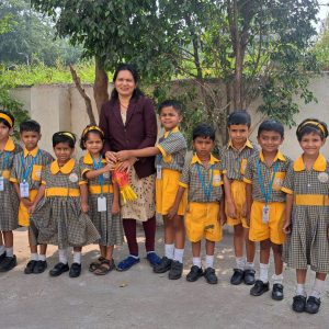 A welcoming image of Little Star English Medium School, showcasing a vibrant learning environment with students engaged in various activities.